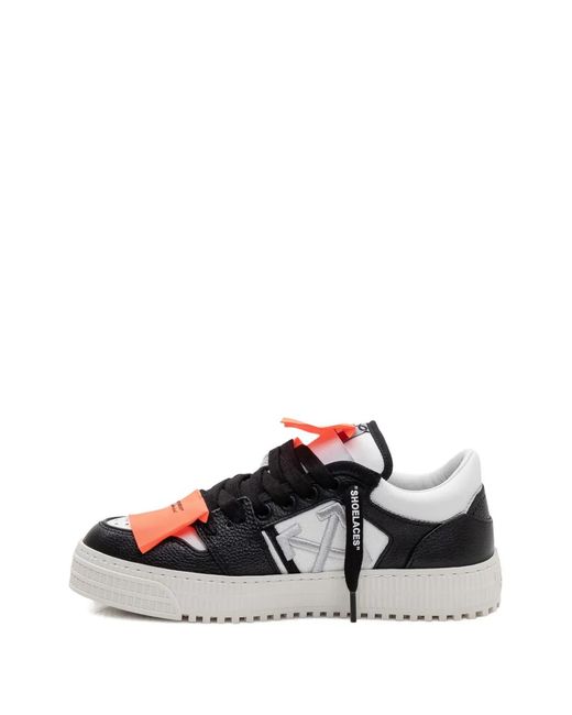 Off-White c/o Virgil Abloh White 3.0 Court Low Top Leather Sneakers