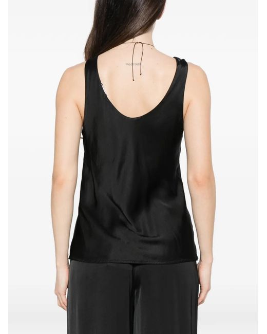 Dixie Black Blouse À Col V
