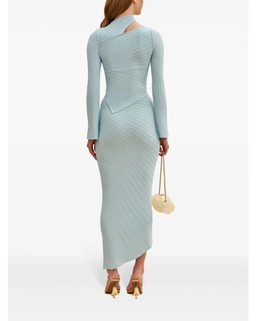 Cult Gaia Blue Ekko Knit Top