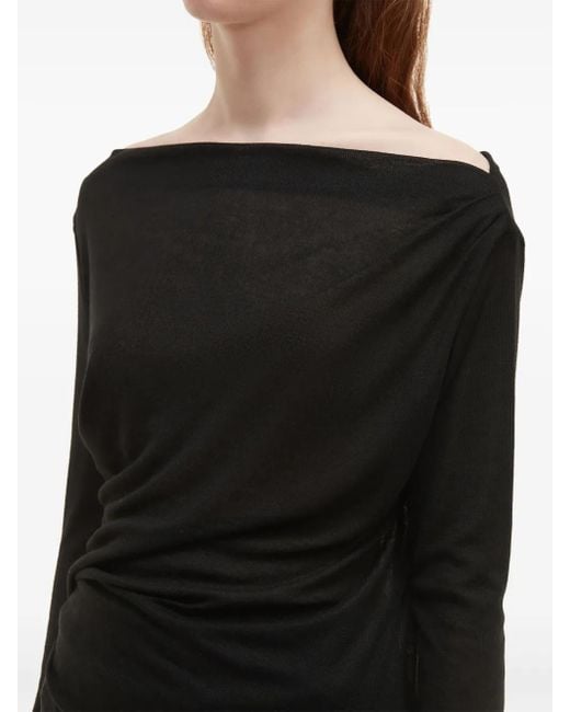 B+ AB Black Ruffled Mini Skirt