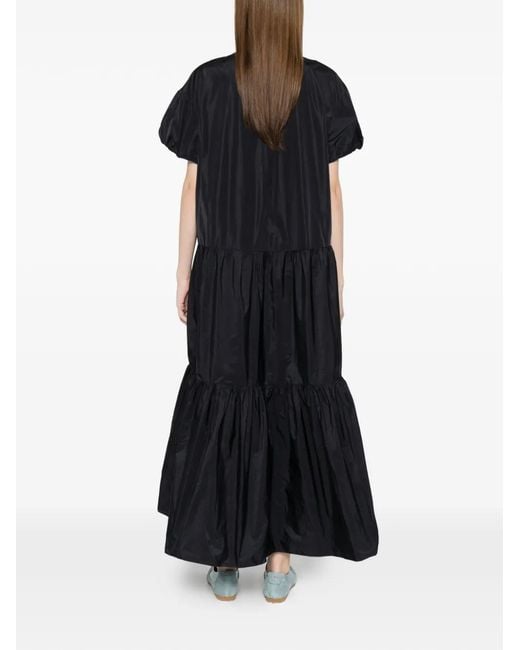 Susanne Bommer Black Ruffled Dress