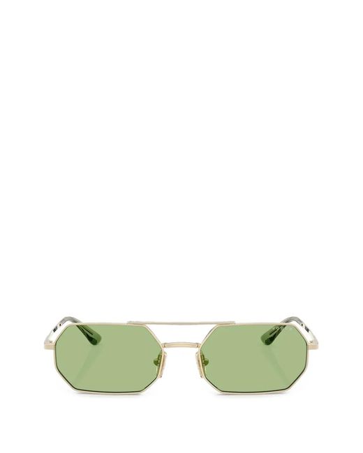 Vogue Eyewear Green Geometric-Frame Double-Bridge Sunglasses
