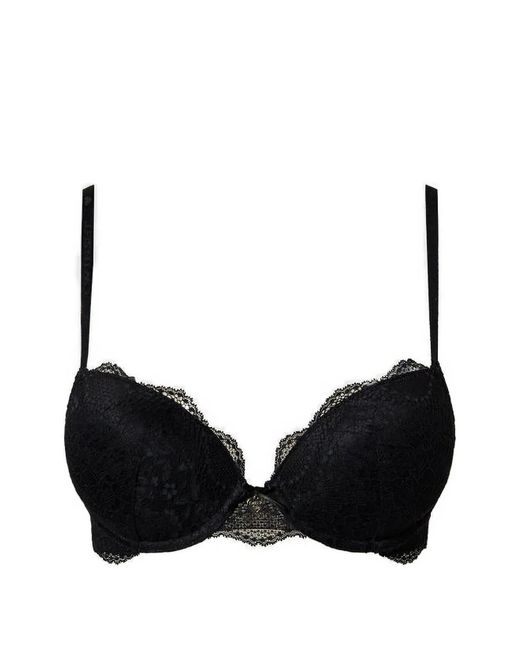 Twinset Black Lace Push-Up Bra