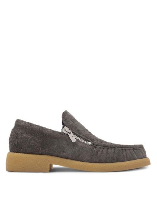 Burberry Brown Chance Suede Loafers for men