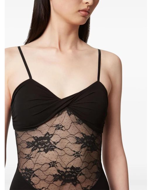 Nina Ricci レースディテール マキシドレス Black