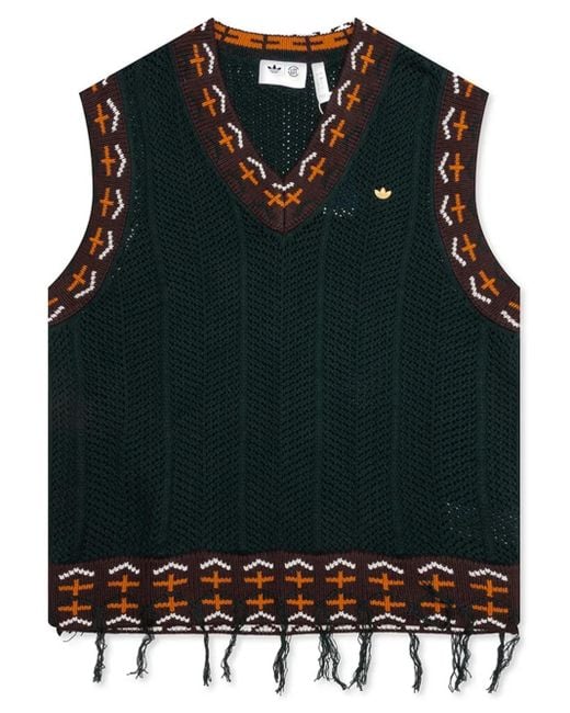 adidas Originals×CLOT/KNIT VEST adidas Originals X Clot Knit Vest By Edison Chen Top in