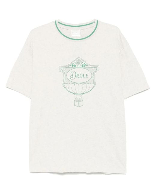 Drole de Monsieur White Le T-Shirt Drôle Cup T-Shirt for men