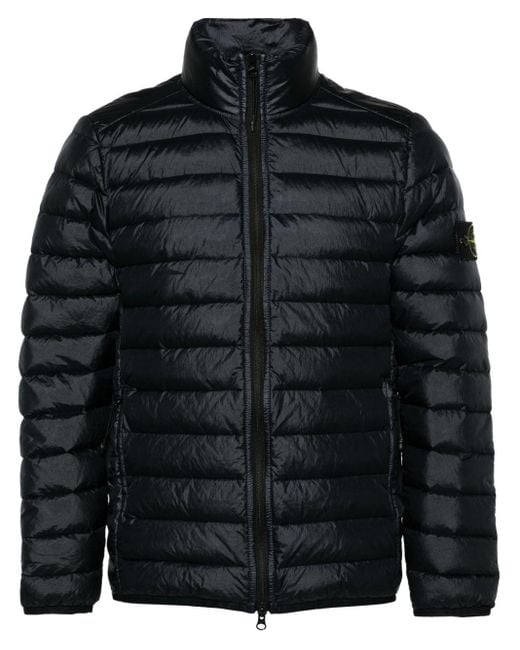 メンズ Stone Island Loom ダウンジャケット Black