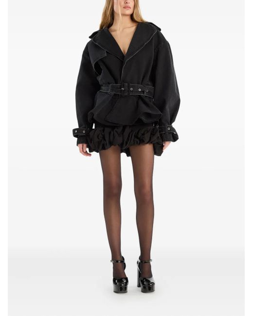 ROTATE BIRGER CHRISTENSEN Black Crepe Mini Skirt