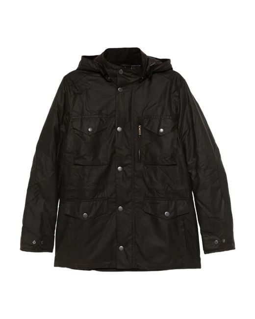 Barbour Black Sapper Waxed Jacket for men