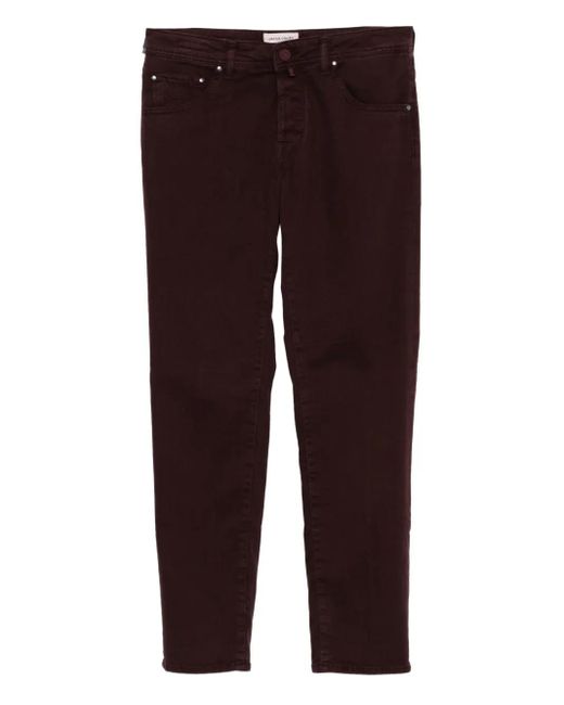 Jacob Cohen Purple Scoot Embellished-Pocket Jeans for men