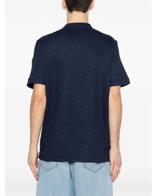Camiseta Con Botones Moncler de hombre de color Blue