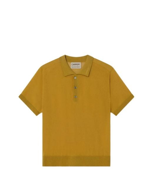 Carrera Yellow Tyro Shorts-Sleeves Polo Shirt for men