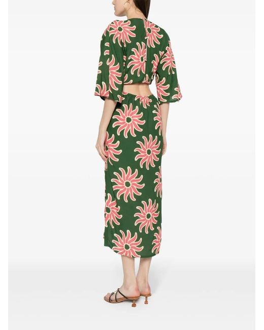 Robe Longue Tado À Découpes Cala De La Cruz en coloris Green