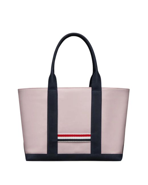Thom Browne Purple Small Tool Tote Bag
