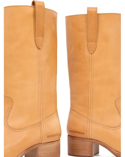 DSquared² Brown Pull-Tab Boots for men
