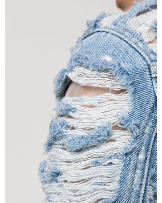 DIESEL Blue De-Slimmy-Fsc Cropped Denim Jacket