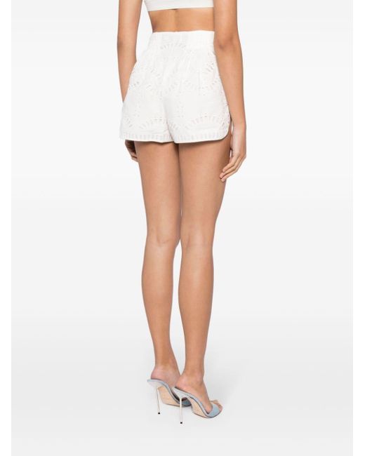 Charo Ruiz White `Palok` Shorts