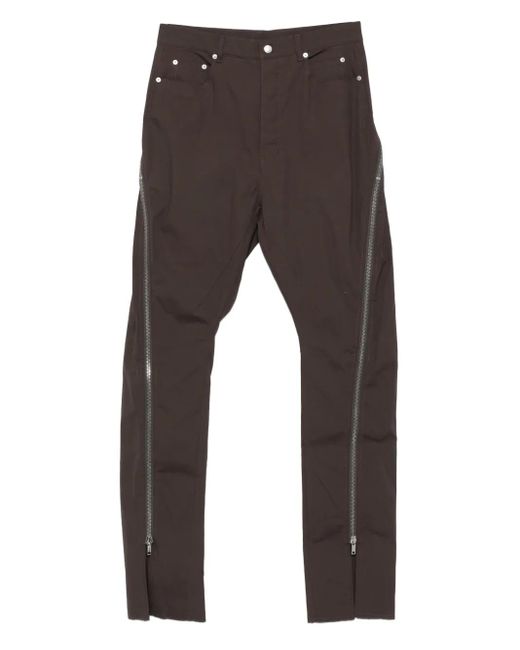 Rick Owens Hose Mit Reißverschlussdetail in Gray für Herren