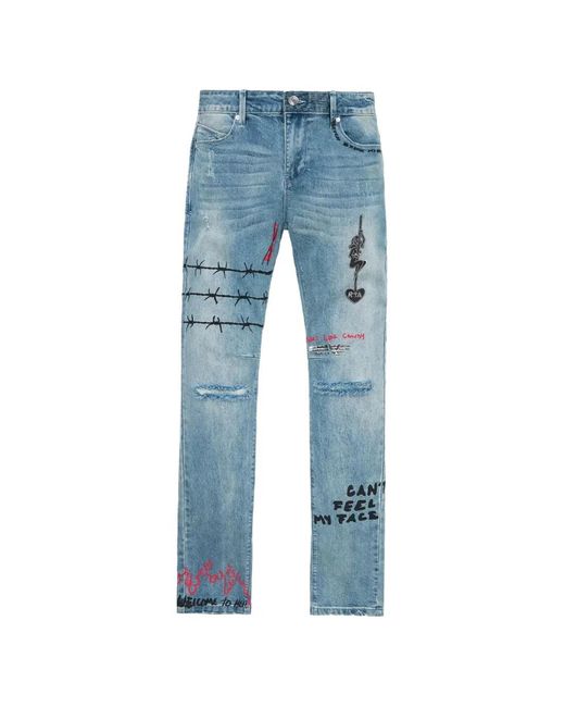 RTA Blue Bryant Skinny-Fit Jeans for men