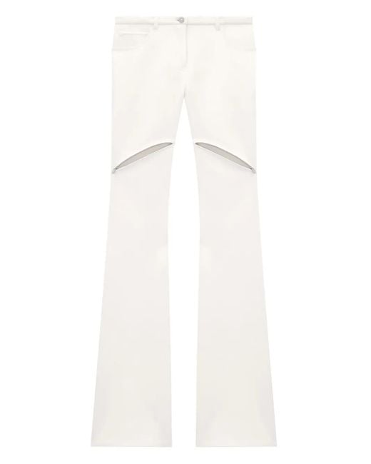 Pantalon Zippé Iellipse Courreges en coloris White