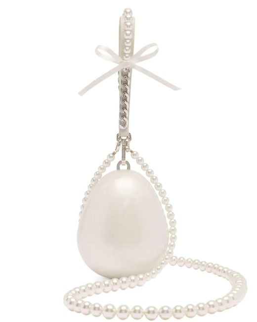 Clutch Egg di Simone Rocha in White