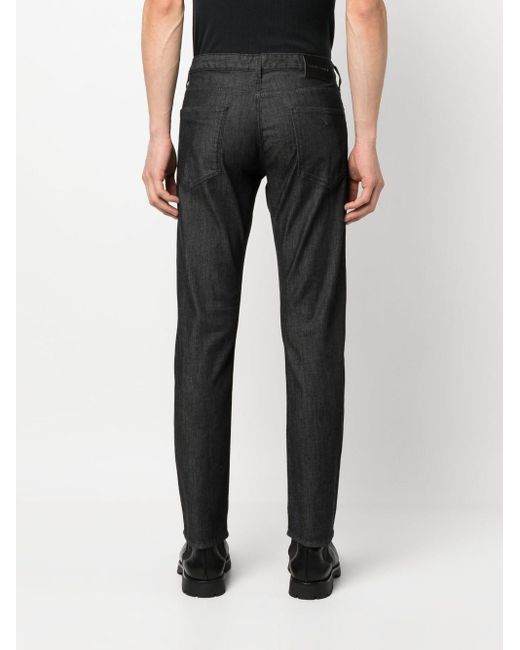 Emporio Armani Slim-fit Jeans in het Zwart voor heren | Lyst NL