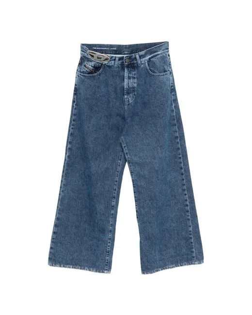 DIESEL Blue 1996 D-Sire-S4 Wide-Leg Jeans