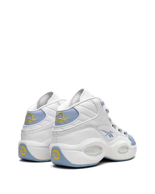 Reebok White Question Mid "On To The Next" Sneakers for men