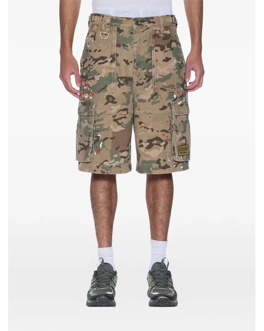 Ksubi Natural Trooper Camouflage-Print Cargo Shorts for men