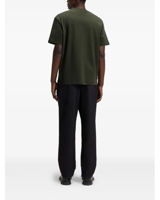 HUGO Green Logo-Patch T-Shirt for men