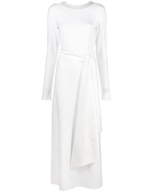 Vestido de fiesta con espalda abierta Atu Body Couture de color White