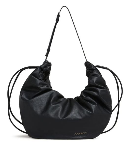 Bolso hobo Marni de hombre de color Black