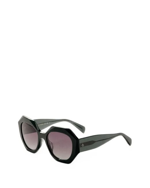 Rag & Bone Green Geometric-Frame Sunglasses