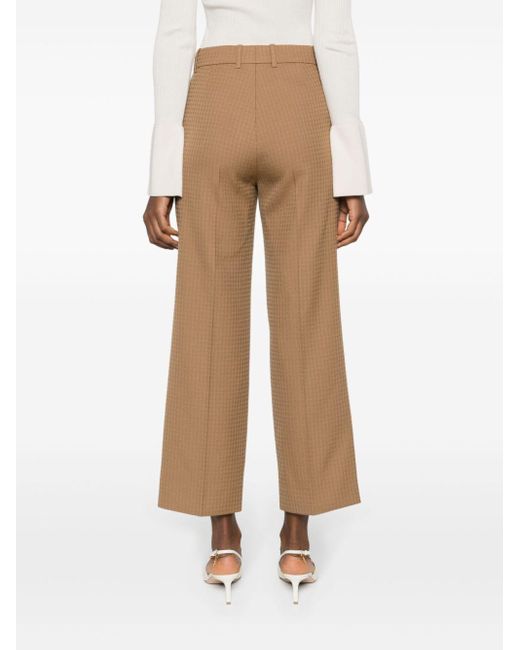 Gucci Natural Horsebit-Detailed Tailored Trousers