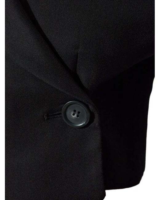 Blazer Crop À Manches En Maille Sportmax en coloris Black