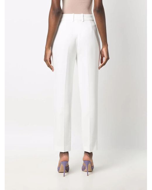 Ermanno Scervino White Clean Front Tailored Trousers