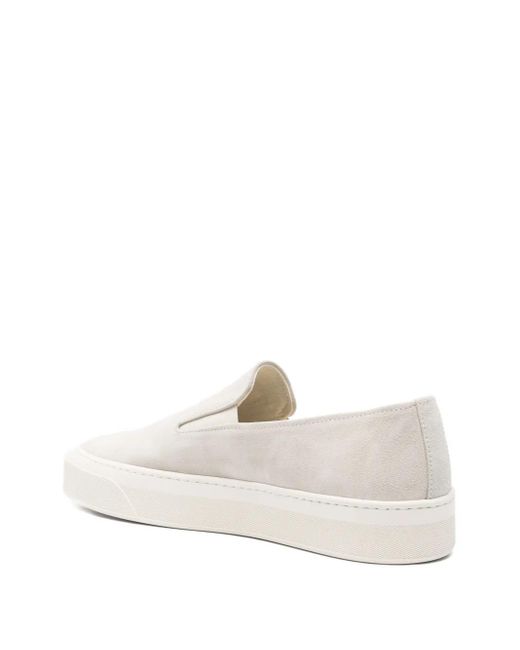 Common Projects White Suede Slip-On Sneakers for men