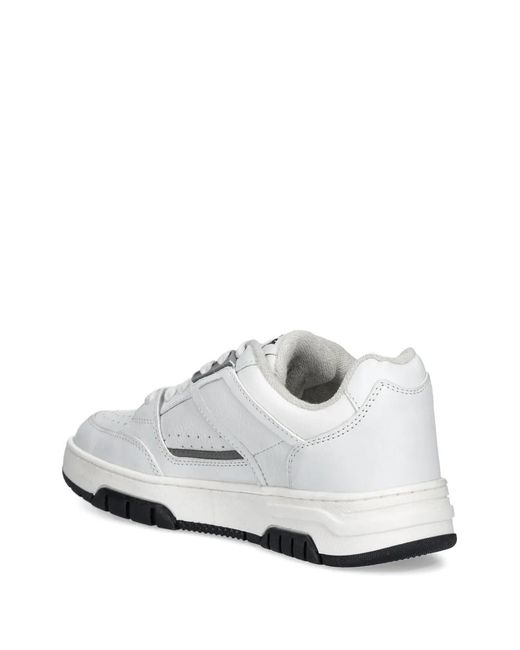 MSGM White Logo-Detail Sneakers