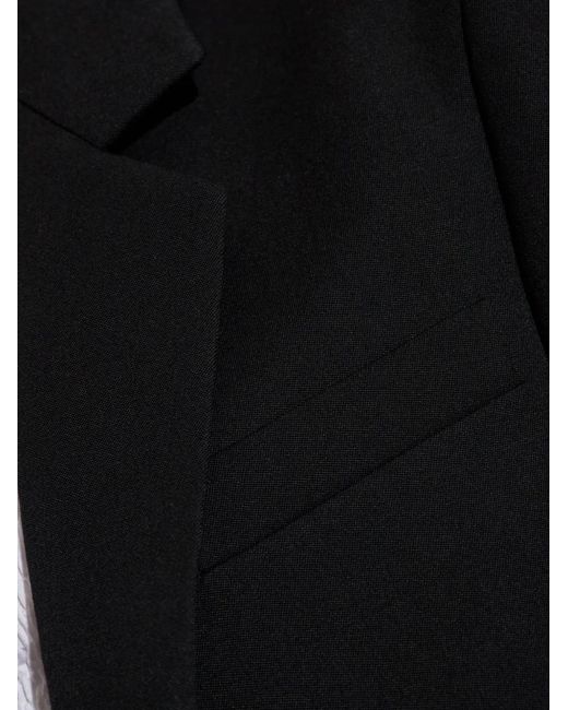 DSquared² Black Single-Breasted Wool Blazer