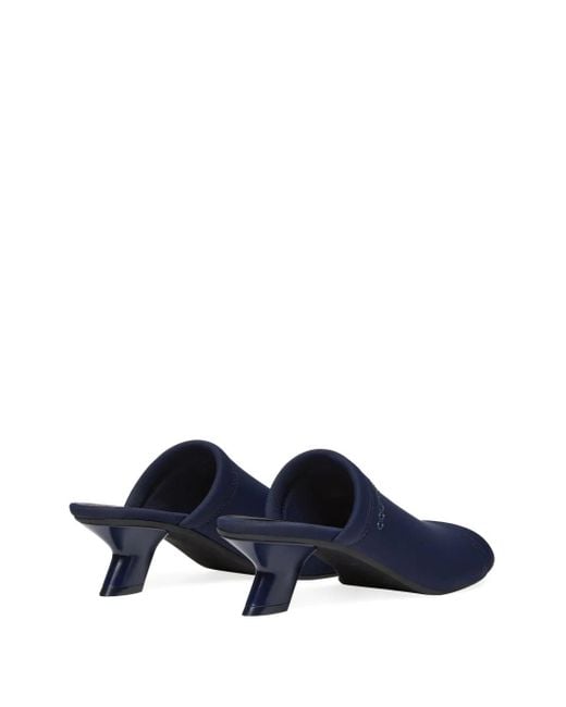 Courreges Blue Wet Mules