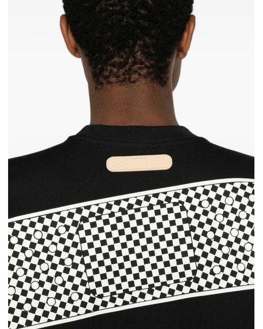 PDF Black T-Shirt À Imprimé Graphique for men