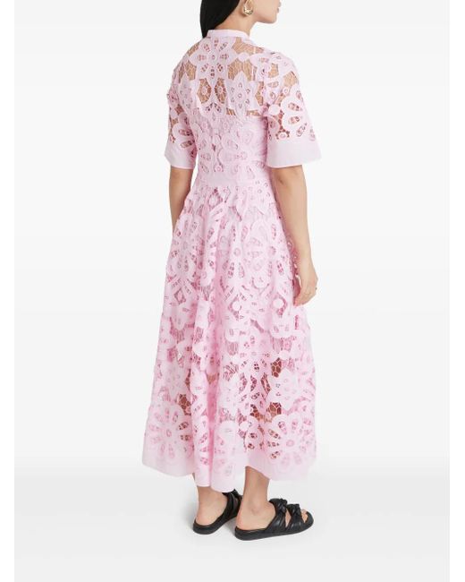 Temperley London Pink Guinevere Shirt Dress