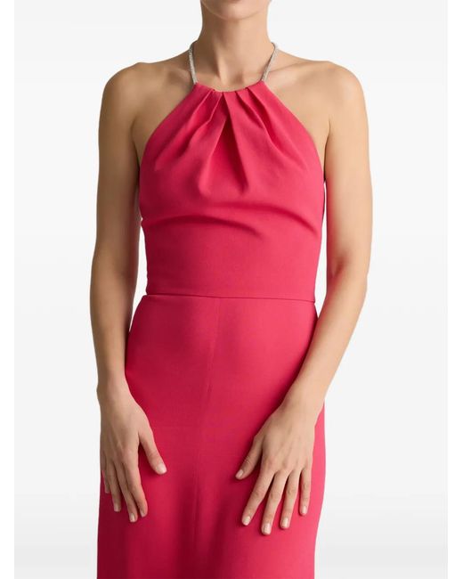 St. John Pink Halter Neck Gown