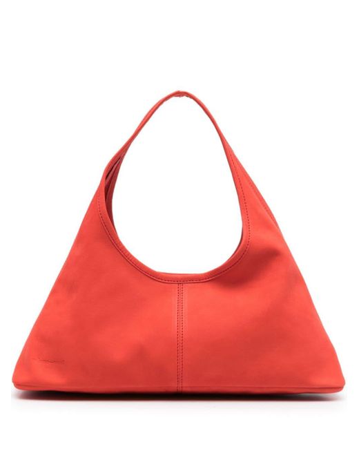 Paloma Wool Red Queridita Suede Shoulder Bag