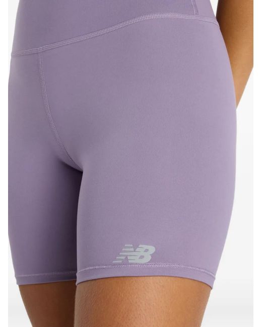 New Balance Blue High Rise Shorts