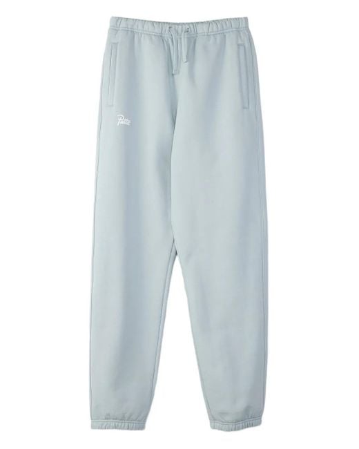 PATTA Blue Logo-Embroidered Track Pants