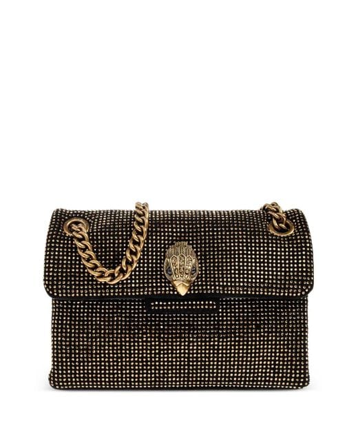 Kurt Geiger Black Mini Kensington Crystal-Embellished Tote Bag