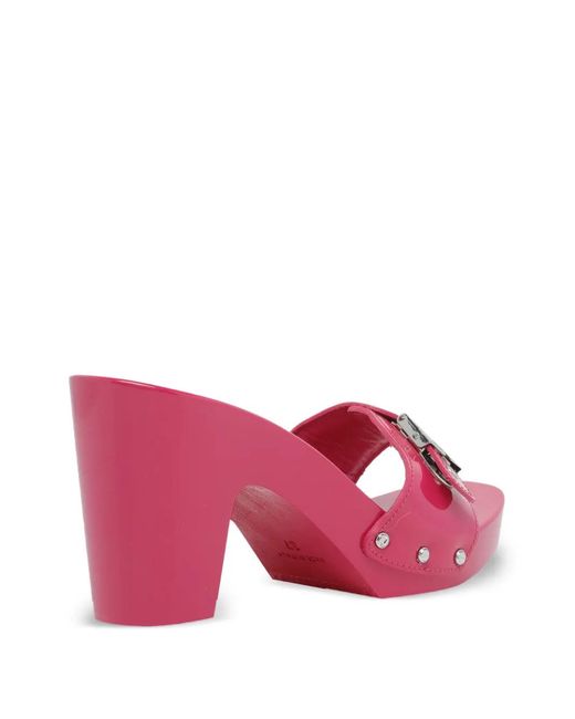 Scholl Pink Pescura Cameron Buckle-Detail Sandals