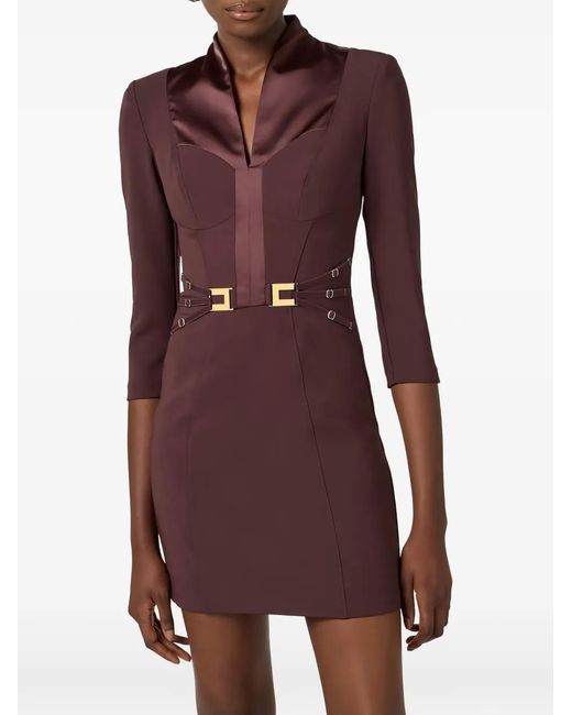 Elisabetta Franchi Purple Dress